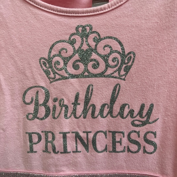 Children’s Place 2T Pink and Silver Sparkle Birthday Girls Princess Dress - Picture 2 of 5